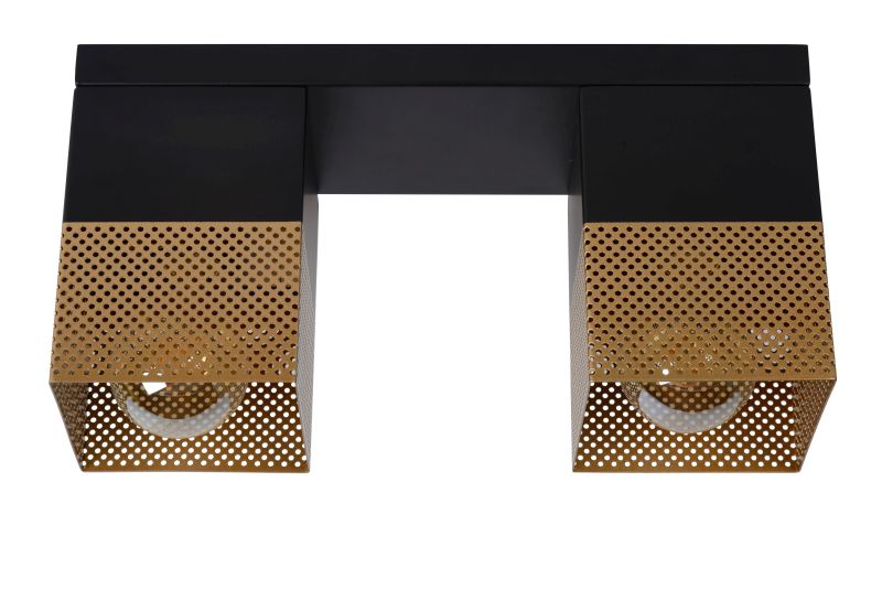 Lucide RENATE - Zapustené stropné svietidlo - 2xE27 - Matt Gold / Mosadz